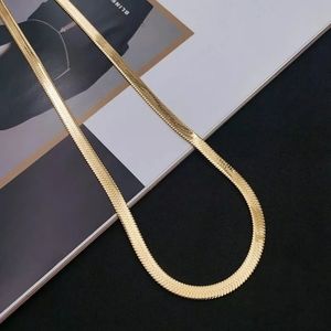 Lux Classic Herringbone 18K Gold Plated Chain